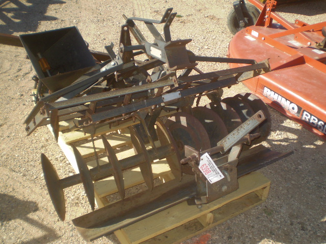 Sears garden tractor implements (disc,planter,plow,harrow,blade)